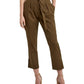 H Halston Women's Tie Front Skinny Pants Green Size Medium