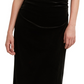 H Halston Women's One Shoulder Chain Detail Dress Black Size Small