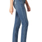 Sam Edelman Women's The Dani Distressed Paperbag High Waist Straight Leg Jeans Blue Size 24