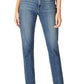 Sam Edelman Women's The Dani Distressed Paperbag High Waist Straight Leg Jeans Blue Size 24