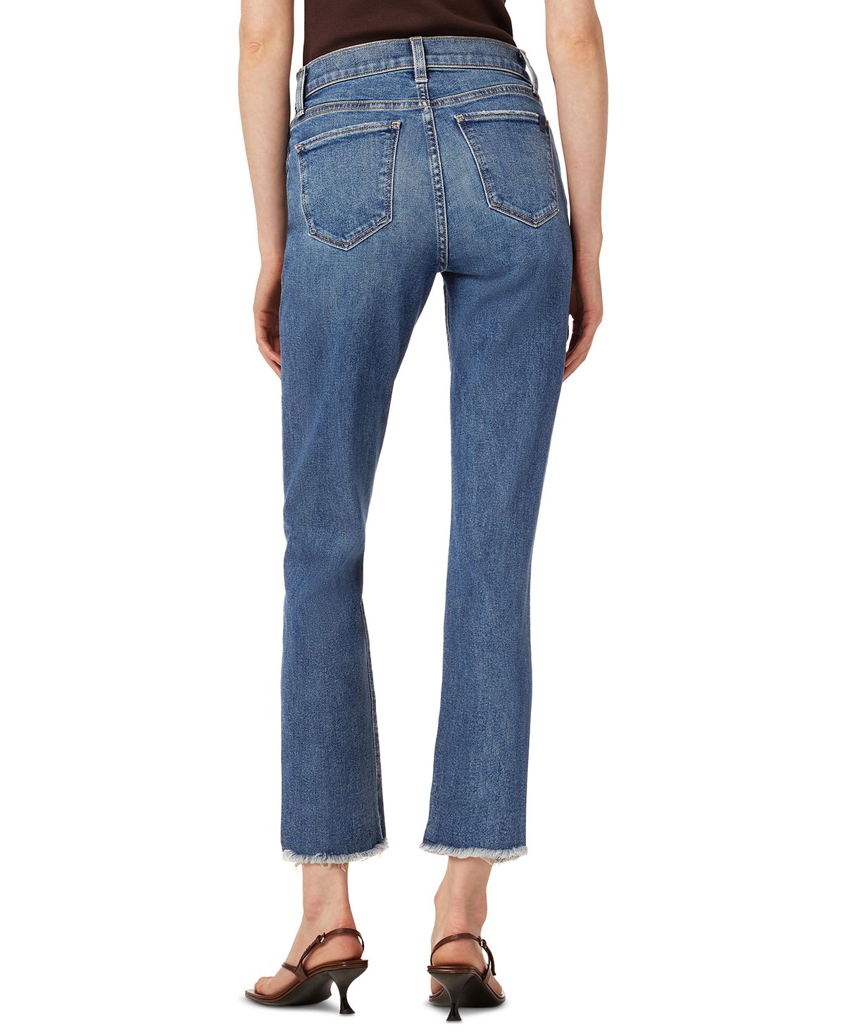 Joe's Jeans Women's The Callie Crop Raw Hem Jeans Blue Size 24