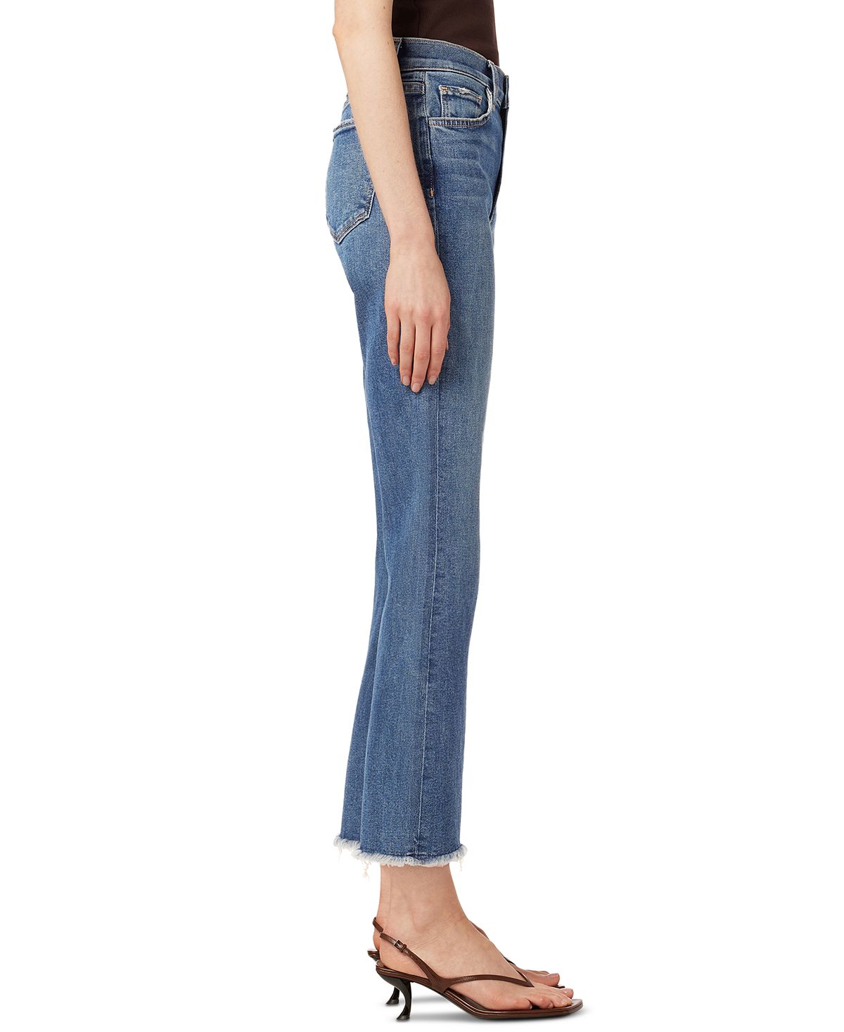 Joe's Jeans Women's The Callie Crop Raw Hem Jeans Blue Size 24