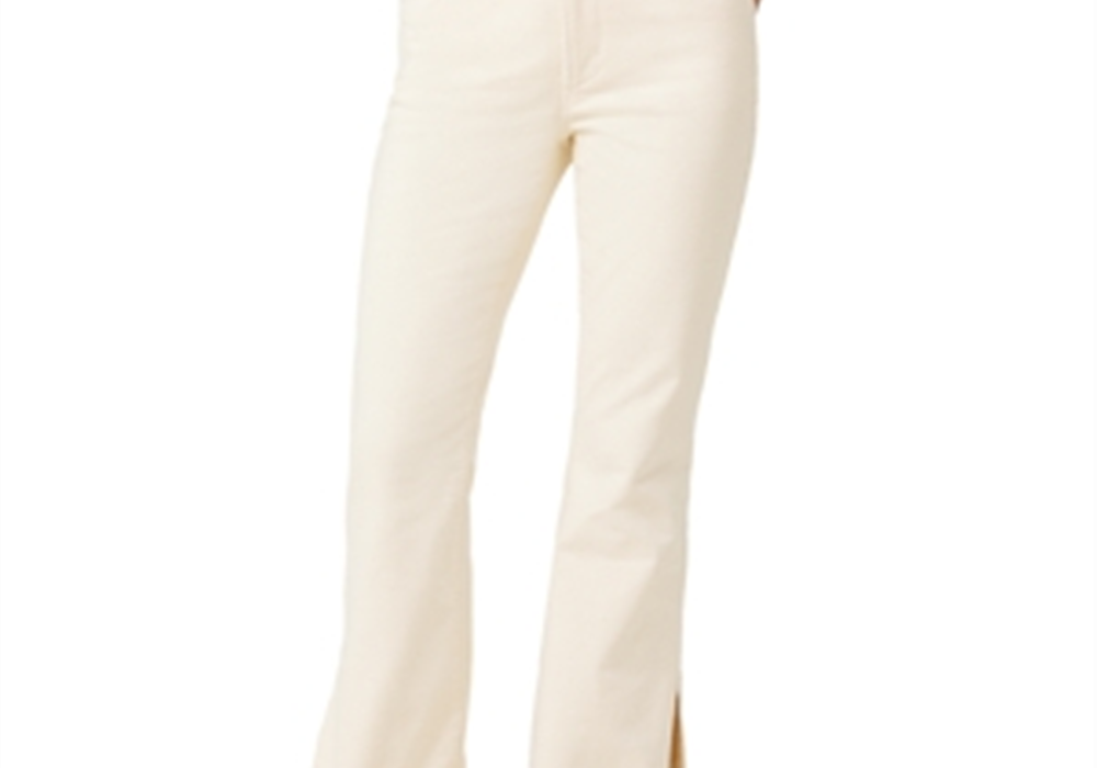Joe's Jeans The Frankie Mid Rise Corduroy Bootcut Jeans in Double Cream Beige
