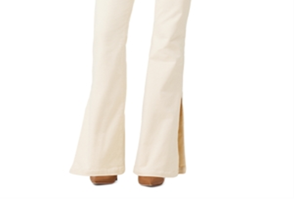 Joe's Jeans The Frankie Mid Rise Corduroy Bootcut Jeans in Double Cream Beige