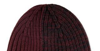 Kenneth Cole Reaction Men's Rib Knit Split Beanie Red Size Regular