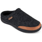 Haggar Men's Microsuede Trim Bumper Felt Clogs Black Size X-Large