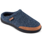 Haggar Men's Microsuede Trim Bumper Felt Clogs Blue Size X-Large