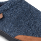 Haggar Men's Microsuede Trim Bumper Felt Clogs Blue Size XX-Large