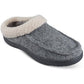 Haggar Men's Boiled Wool Fleece Lined Sherpa Clogs Gray Size X-Large