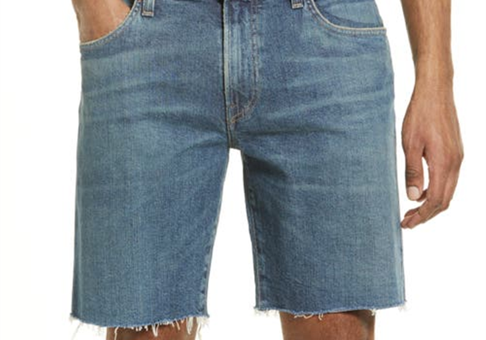 Citizens Of Humanity Adler Denim Shorts Revel Size 36 Men's Raw Hem