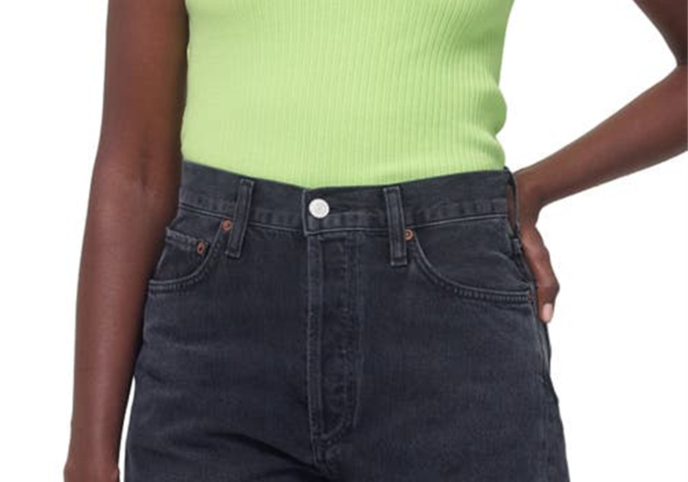 Agolde Size Small Organic Cotton Tank in Fuji