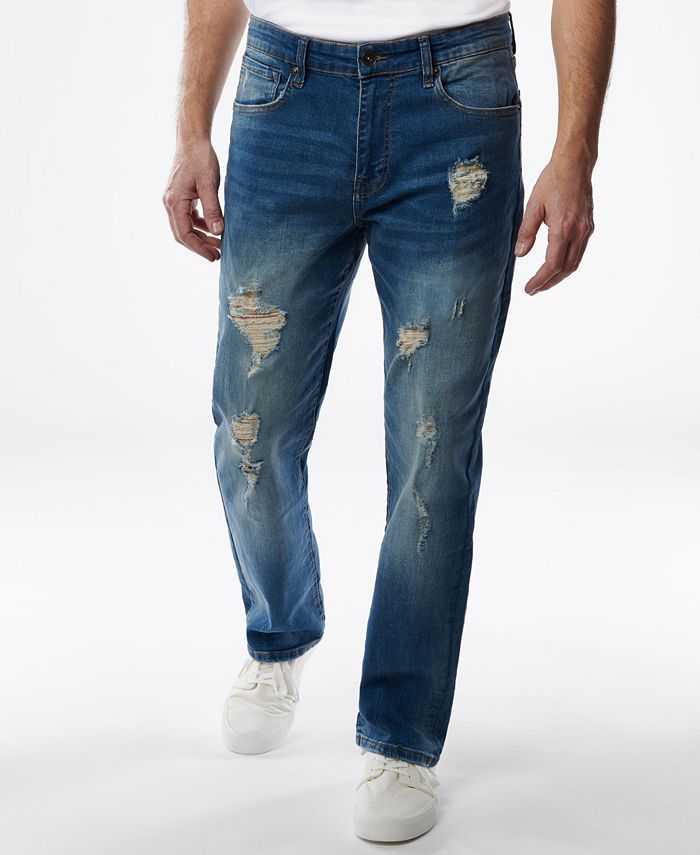 Lazer Men's Straight Fit Stretch Jean Blue Size 34X30