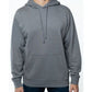 Lazer Men's Long Sleeve Popover Burnout Fleece Hoodie Gray Size Medium