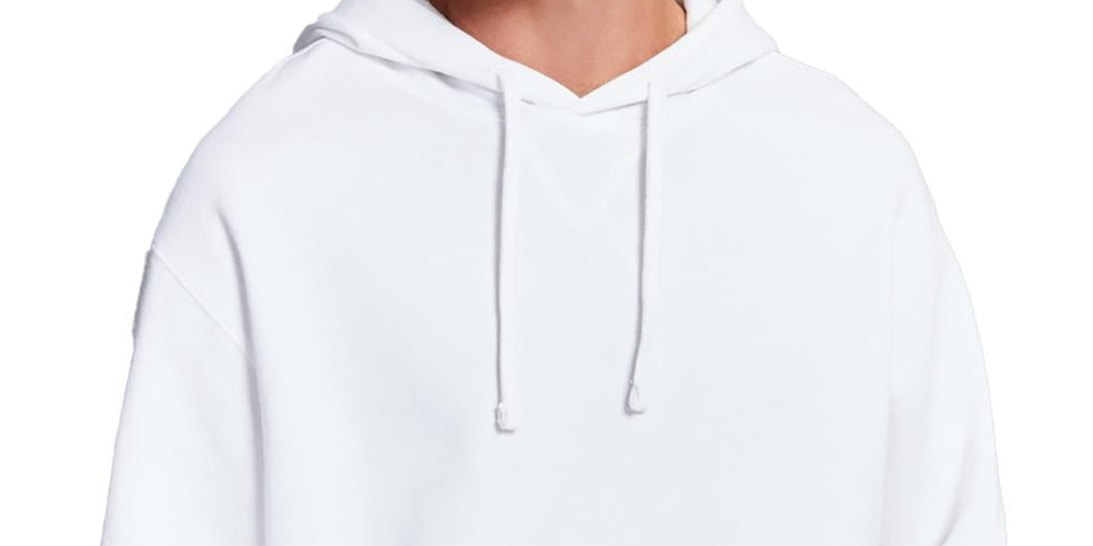 And Now This Men's Fleece Pullover Hoodie White Size Small