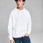 And Now This Men's Fleece Hoodie with Kangaroo Pockets White Size Medium