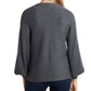 1.state Women's Rib-Knit Bubble Sleeve Sweater Size Medium