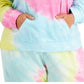 Full Circle Trends Women's Tie Dyed Hoodie Sweatshirt Blue Size 2X