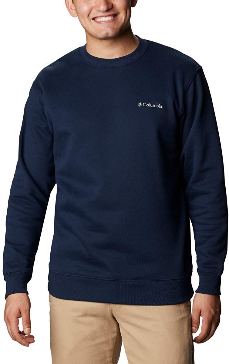 Columbia Men's Hart Mountain Ii Crew Sweatshirt Blue Size Small