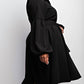 The Curve La - Plus Size Button Front Fit And Flare Dress With Pockets