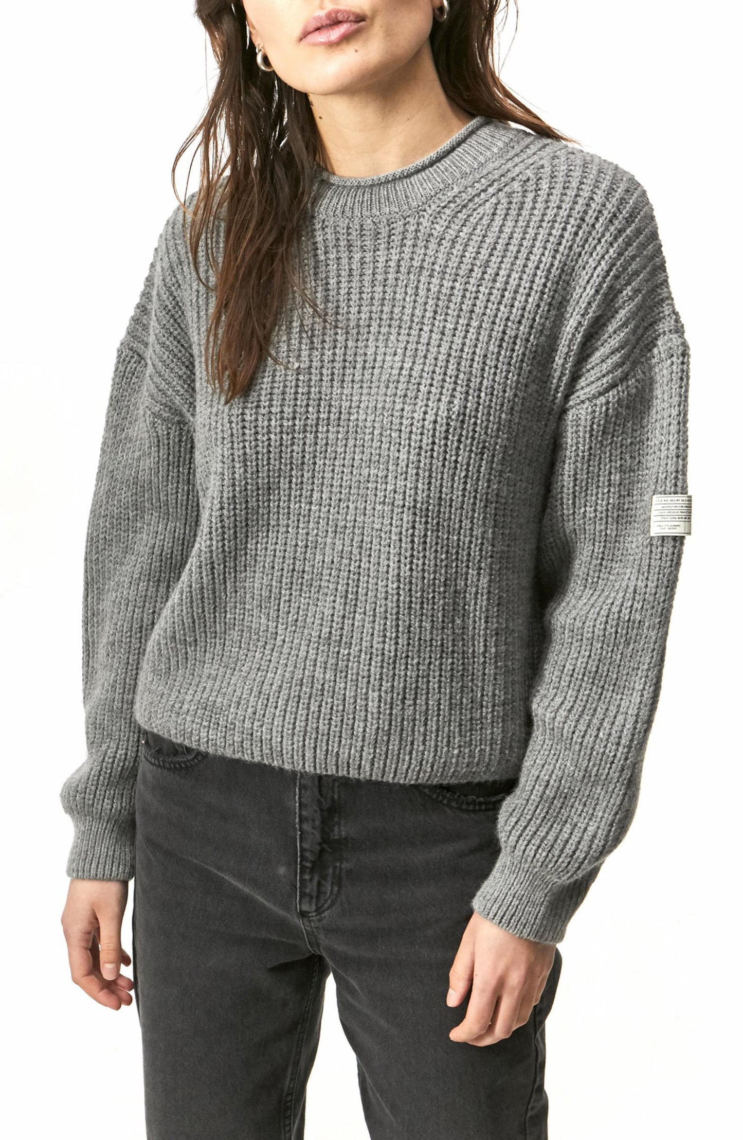BDG Urban Outfitters Fisherman Sweater in Grey, Size Small