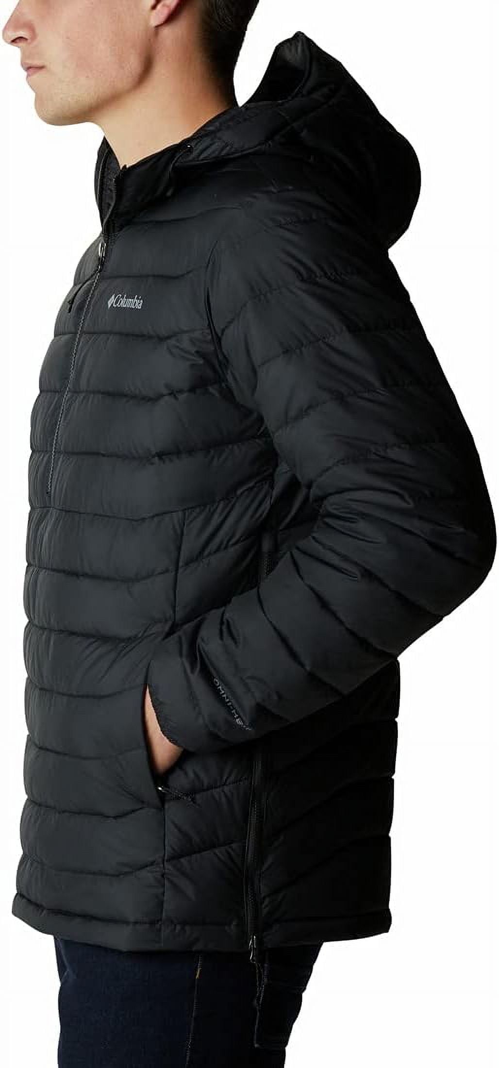 Columbia Men's Powder Lite Water Resistant Quilted Puffer Anorak Black Size Medium