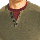 Nautica Men's Sustainably Crafted Textured Henley Sweater Green Size X-Small