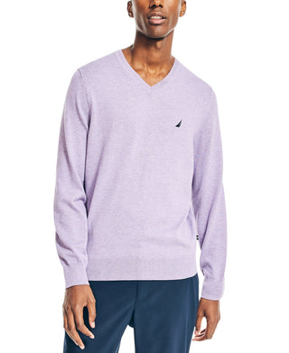 Nautica Men's Navtech Performance Classic Fit Soft V Neck Sweater Purple Size XXX-Large