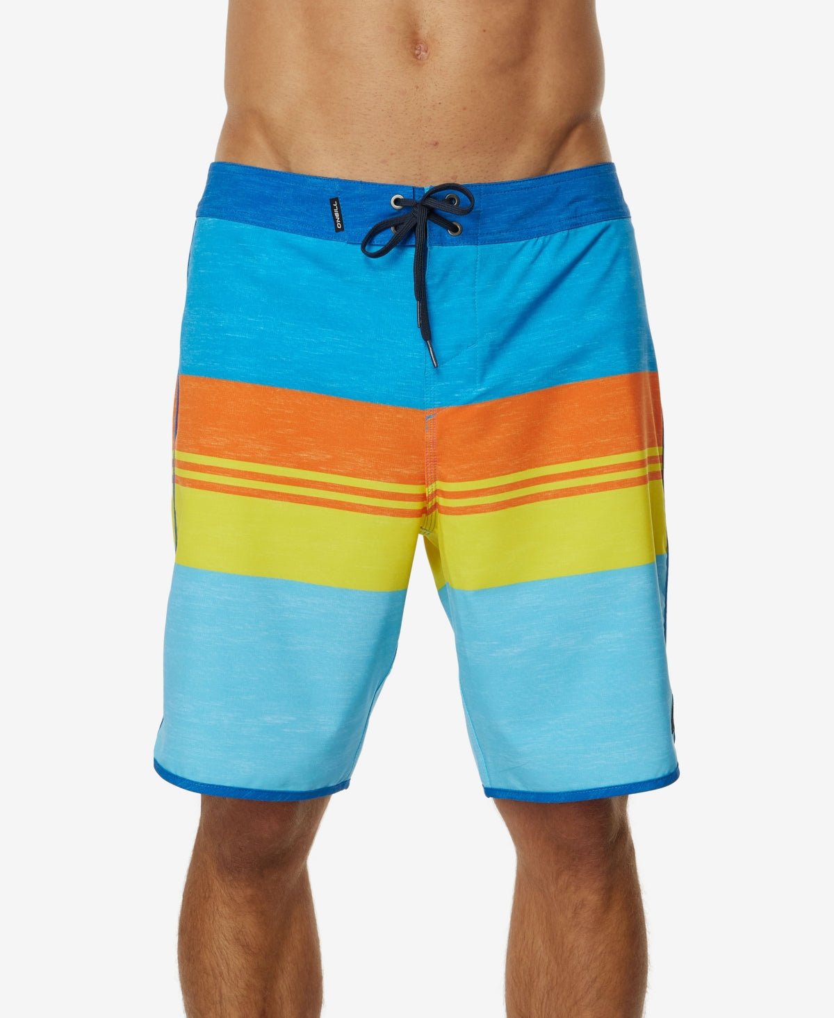 O'Neill Men's Four Square Stripe Board Shorts Blue Size 36
