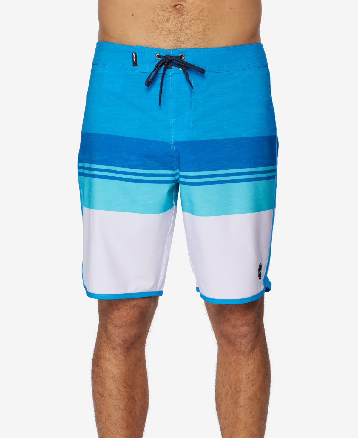 O'Neill Men's Four Square Stripe Board Shorts Blue Size 28