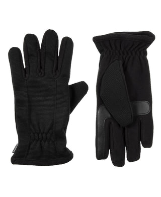 Isotoner Signature Men's Tech Stretch Gloves Black Size Large