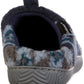 Isotoner Men's Fairisle Hoodback Slipper Blue