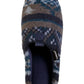 Isotoner Men's Fairisle Hoodback Slipper Blue