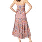 Dress The Population Women's Salome Floral Wrap Dress Pink Size X-Large