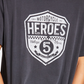 Heroes Motors Men's Logo Graphic T-Shirt Gray Size X-Large