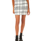 Riley & Rae Women's Plaid Mini Skirt White Size 8
