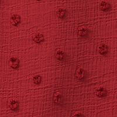 CeCe Women's Clip Dot Top Red Wine Size Small