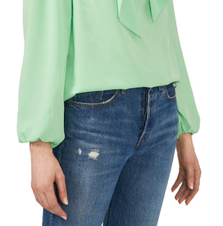 Riley & Rae Women's Maybelle Blouse Green Size Small