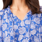 Vince Camuto Women's Tie Neck Blouse Blue Size Small
