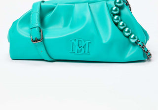 Badgley Mischka Green Beaded Crossbody Bag