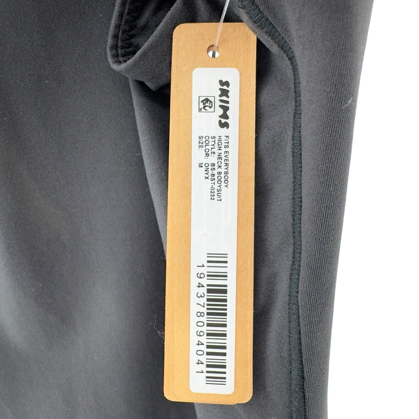 Skims Onyx High Neck Bodysuit, Medium