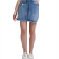 Calvin Klein Women's Zip Front High Rise Denim Skirt Blue Size 25