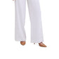 Calvin Klein Women's X Fit Solid Wide Leg Pants White Size 10