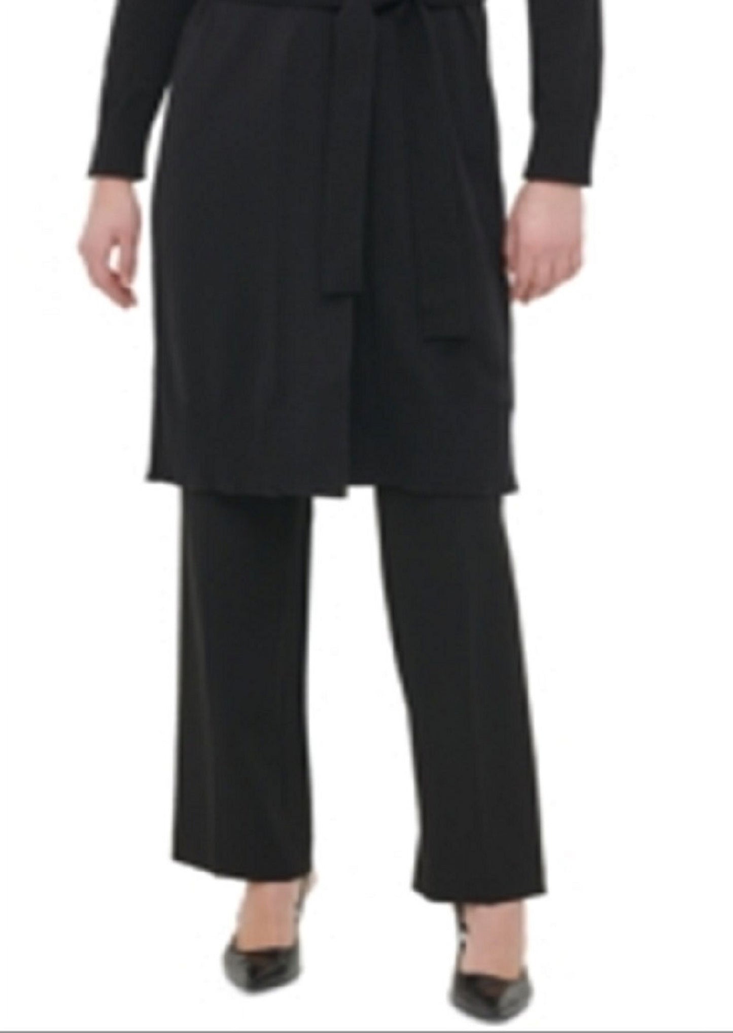 Calvin Klein Women's Black Trench Cardigan Size Large