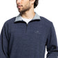 Quiksilver Men's 1/4 Zip Mock Neck Sweatshirt Blue Size Small