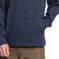 Quiksilver Men's 1/4 Zip Mock Neck Sweatshirt Blue Size Small