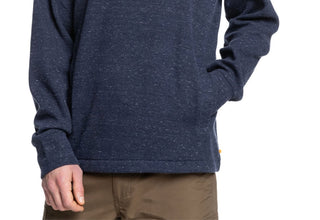 Quiksilver Men's 1/4 Zip Mock Neck Sweatshirt Blue Size Small