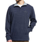 Quiksilver Men's 1/4 Zip Mock Neck Sweatshirt Blue Size Small