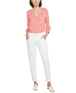 NYDJ Women's Carrot Slim Fit Pants White Size 10