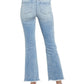 NYDJ Women's Flared Frayed Hem Jeans Blue Size 8