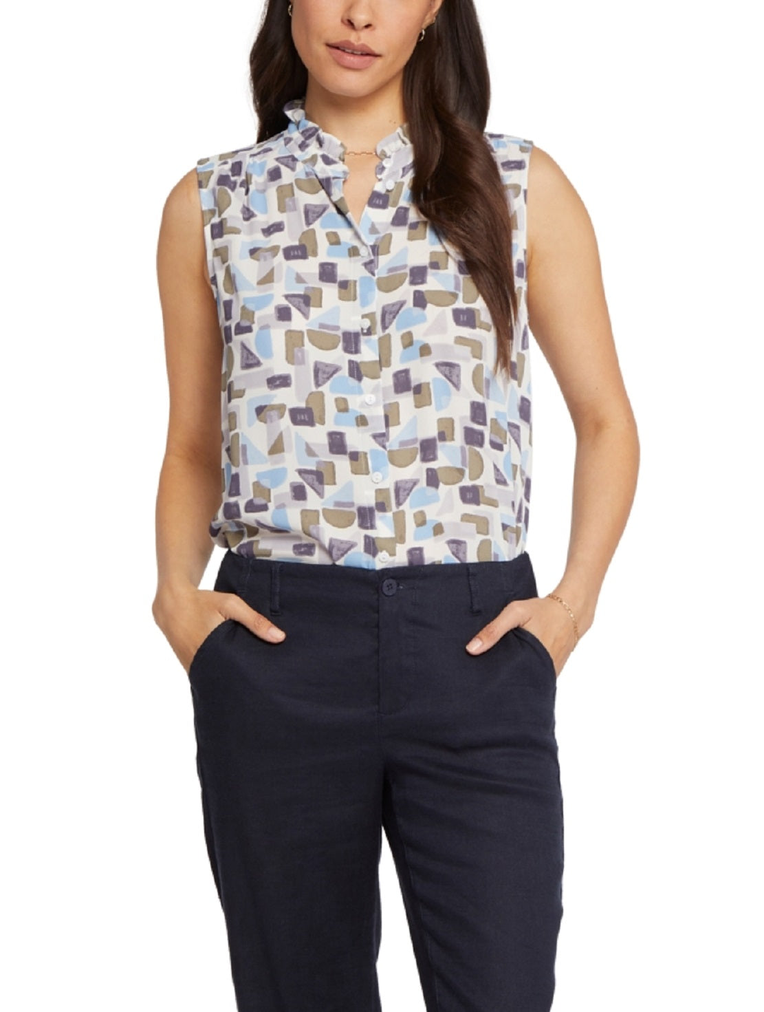 NYDJ Women's Marilyn Ankle Trousers Black Size 4